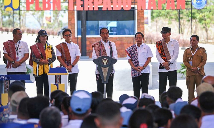 Presiden Joko Widodo Resmikan Tujuh Pos Lintas Batas Negara (PLBN)