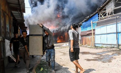 Kebakaran Rumah Semipermanen di Kalideres Jakarta