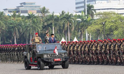 Kemeriahaan HUT Ke-79 TNI di Silang Monas Jakarta