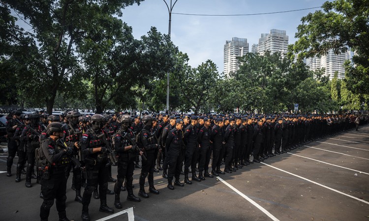 Pengamanan Debat Perdana Pilkada DKI Jakarta