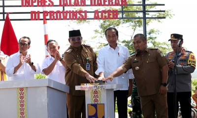 Presiden Joko Widodo Resmikan Jalan Inpres di Aceh