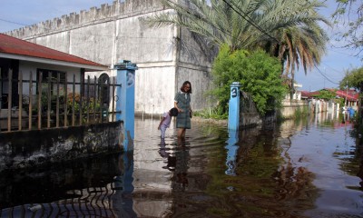 Sejumlah Kecematan di Riau Menjadi Langganan Banjir Rob