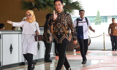 Gibran Rakabuming Raka Ikuti Geladi Bersih Pelantikan Presiden dan Wakil Presiden di Gedung Nusantara