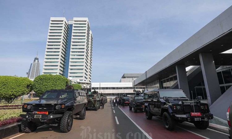 Suasana Jelang Pelantikan Prabowo Subianto dan Gibran Rakabuming Raka Sebagai Presiden dan Wakil Presiden