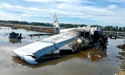 Pesawat SAM Air Jatuh di Sekitar Bandara Panua Gorontalo