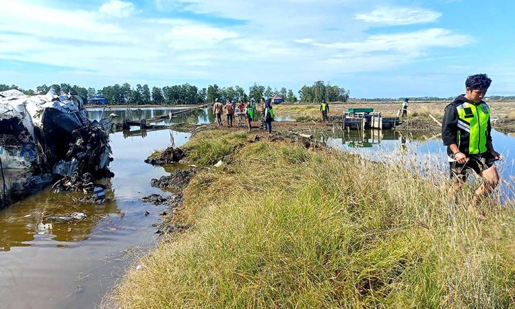 Pesawat SAM Air Jatuh di Sekitar Bandara Panua Gorontalo