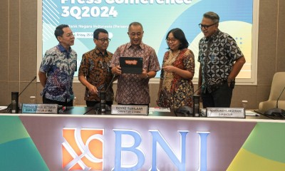 Kuartal III/2024 Laba Bersih BNI Tumbuh 3,5%