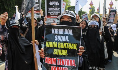 Aksi Solidaritas Bela Palestina di Semarang