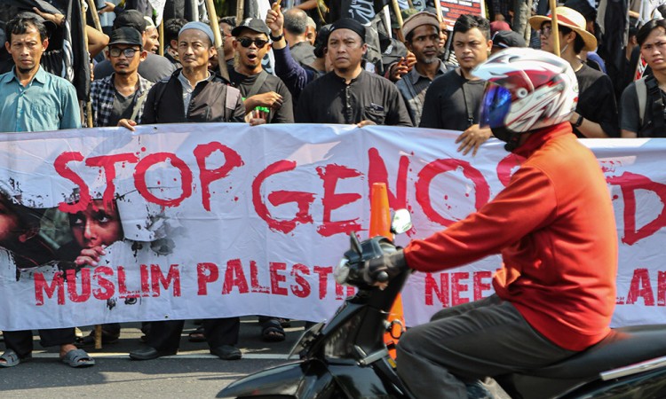 Aksi Solidaritas Bela Palestina di Semarang