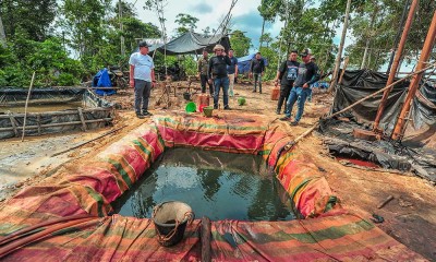 Razia Tambang Minyak Ilegal di Sumatra Selatan