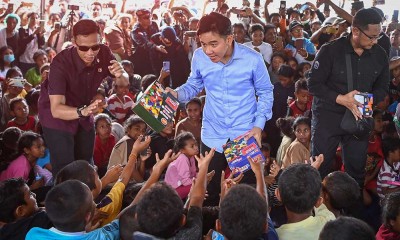 Wapres Gibran Rakabuming Raka Tinjau Posko Pengungsi Erupsi Gunung Lewotobi Laki-laki