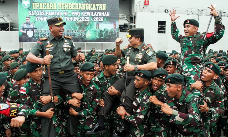 Pemberangkatan Satgas Pamtas RI-Papua Nugini