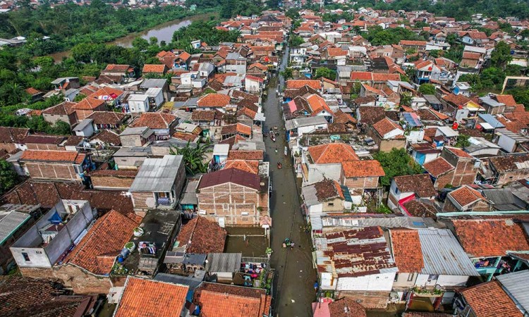 Banjir Luapan Sungai Citarum Rendam Kabupaten Bandung