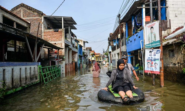 Banjir Luapan Sungai Citarum Rendam Kabupaten Bandung