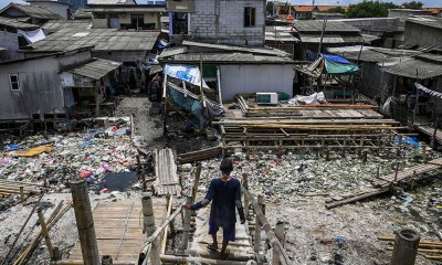 Kampung Dadap di Tangerang Dipenuhi Sampah