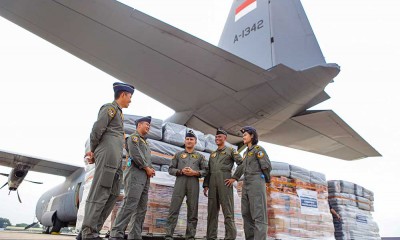 Pengiriman Bantuan Kebutuhan Pokok Untuk Pengungsi Korban Erupsi Gunung Lewotobi