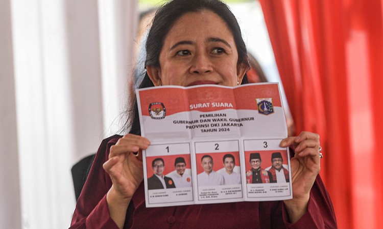 Megawati Soekarnoputri Bersama Keluarga Gunakan Hak Pilihnya