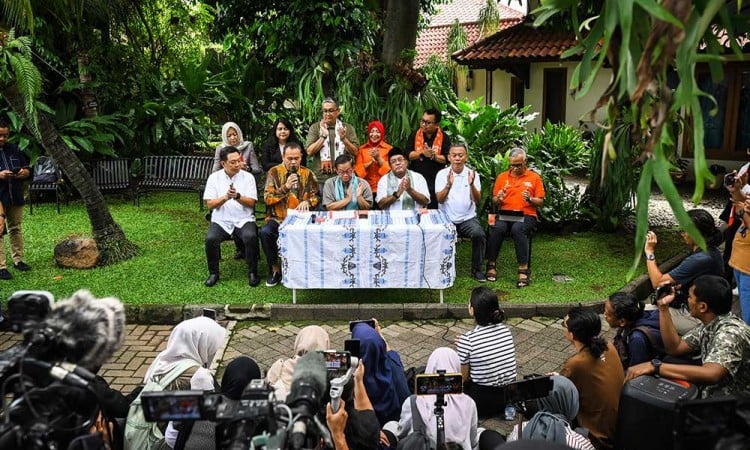 Cak Lontong Bersama Pramono-Rano Deklarasi Kemenengan di Pilgub DKI Jakarta