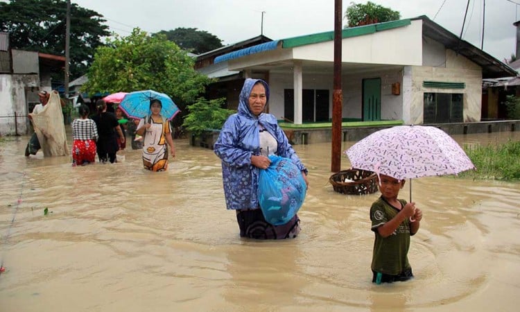 Ratusan Rumah di Kota Medan Terendam Banjir