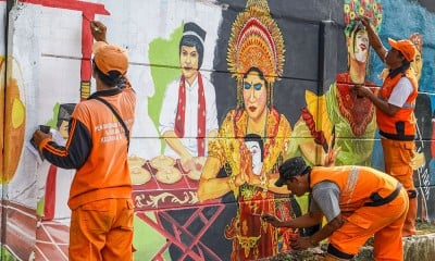 Memperindah Wajah Kota Dengan Mural Budaya