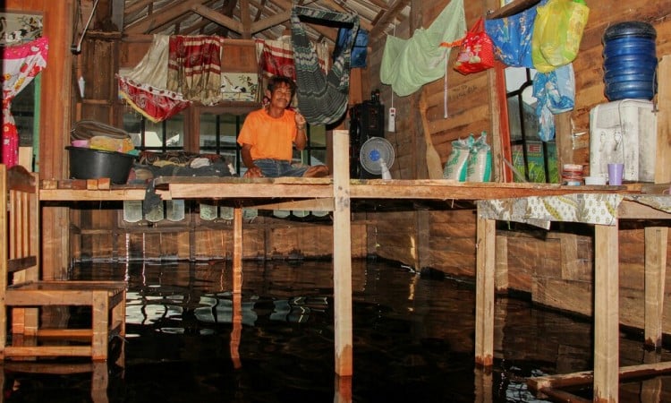 Banjir Luapan Sungai Di Palangka Raya