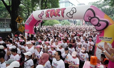 Merayakan Ulang Tahun Hello Kitty Dalam Suasana Natal di Lippo Mall Puri