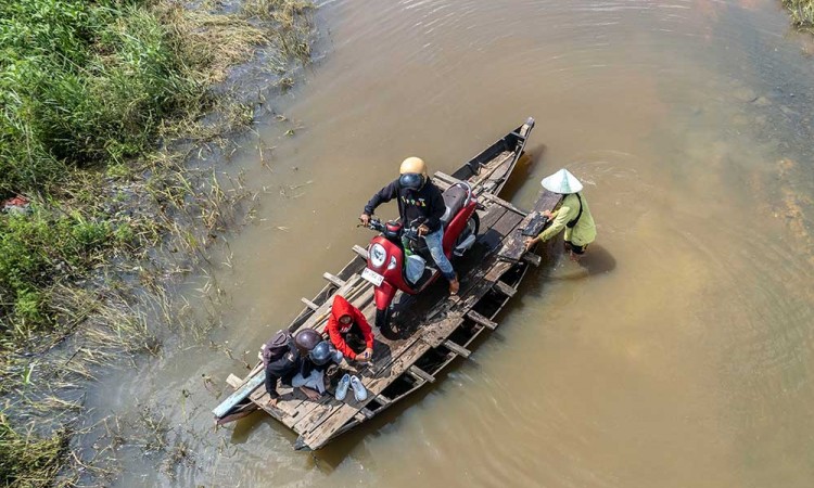 Banjir Luapan Sungai Batanghari Kabupaten Muaro Jambi