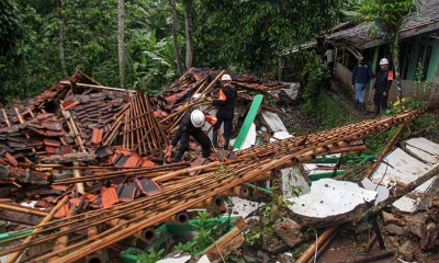 Puluhan Rumah di Sukabumi Rusak Akibat Bencana Pergerakan Tanah