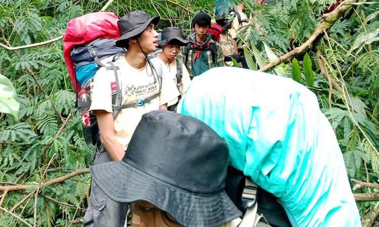 Palastu Gelar Diklatsar Ke-36 di Gunung Geger Bentang