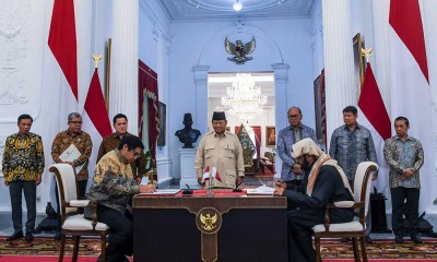 Presiden Prabowo Saksikan Penandatanganan Kerja Pembangunan 1 Juta Rumah