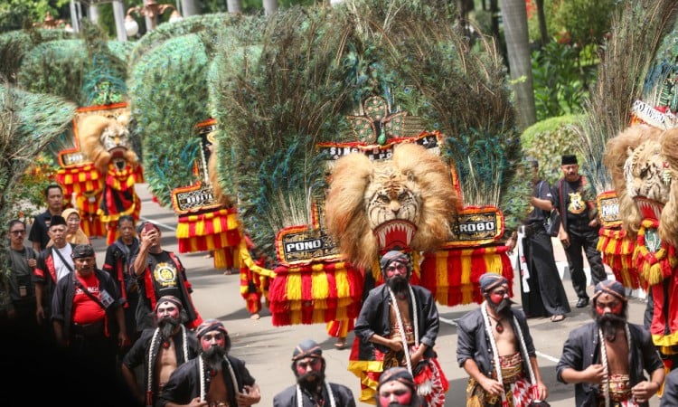 Reog Ponorogo Dinyatakan Warisan Budaya Oleh Unesco, Puluhan Seniman Pertunjukan di Jakarta