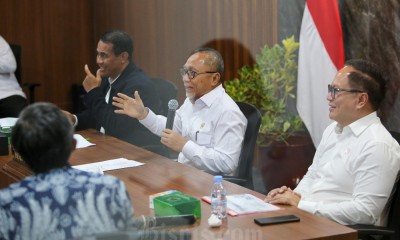 Zulhas Pimpin Rapat Koordinasi Terkait Penugasan Perum Bulog Untuk Melaksanakan Pembelian Gabah dan Beras