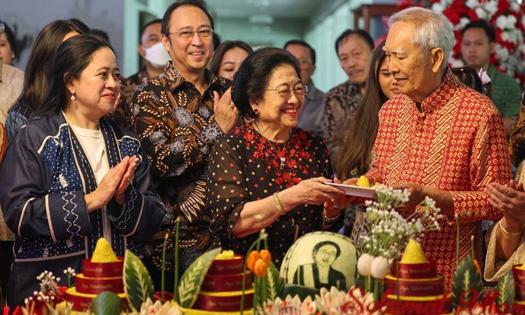 Suasana Perayaan Ulang Tahun Ke-78 Megawati Soekarnoputri di Istana Batu Tulis Bogor