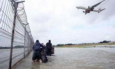 Banjir Rendam Kawasan Bandara Internasional Soekarno-Hatta