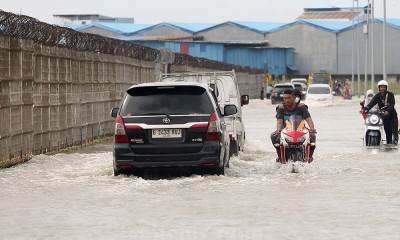 Banjir Rendam Kawasan Bandara Internasional Soekarno-Hatta