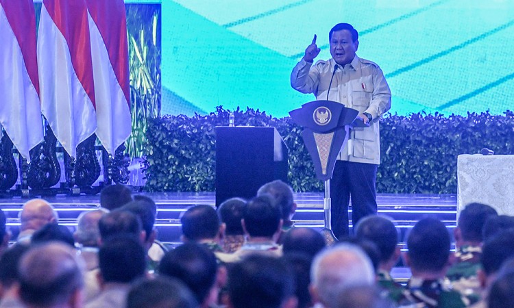 Presiden Prabowo Subianto Hadiri Rapim TNI Dan Polri 2025