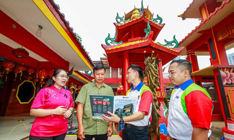 Nippon Paint Dukung Pengecatan Vihara Sobhita Tridharma Cisauk, Momen Tahun Baru Imlek Semakin Terasa Hangat dan Bermakna
