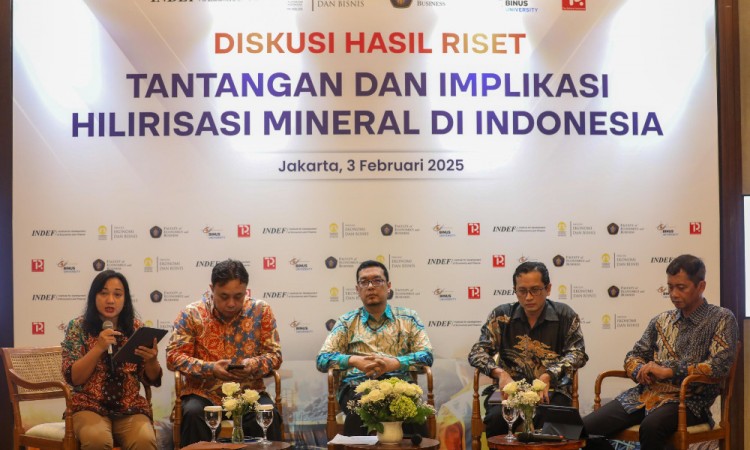 Indef Gelar Diskusi Hasil Riset Tantangan dan Implikasi Hilirisasi Mineral Indonesia