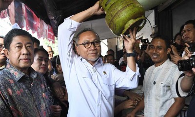 Menko Bidang Pangan dan Mendag Tinjau Ketersediaan Gas Elpiji 3 Kg di Pasar Tradisional