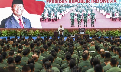 Presiden Prabowo Beri Arahan Komandan Satuan TNI