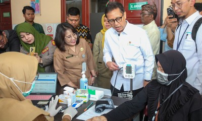 Menteri Kesehatan Tinjau pemeriksaan Kesehatan Gratis