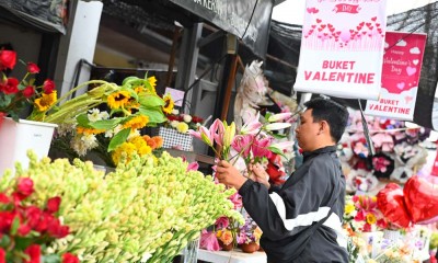 Penjualan Bunga Untuk Hari Valentine Meningkat