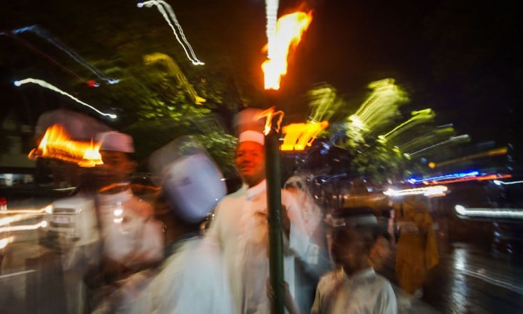 Pawai Tarhib Ramadhan di Indramayu