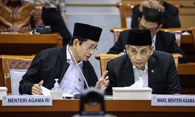 Menag Nasaruddin Umar Ikuti Raker Dengan DPR Bahas Penyelengaraan Haji 2025