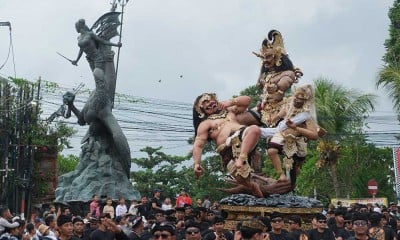 Kemeriahan Festival Ogoh-Ogoh Singasana 2025 di Tabanan Bali