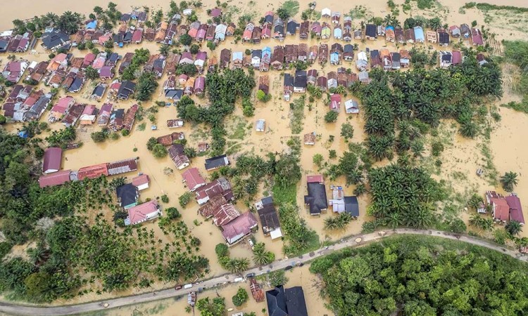 Sebanyak Tujuh Desa di Jambi Terisolir Akibat Banjir