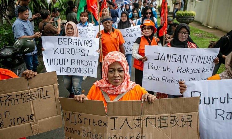 KSPI Desak Pembayaran THR dan Pesangon Buruh Sritex