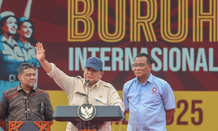 Presiden Prabowo Hadiri Perayaan Hari Buruh Internasional
