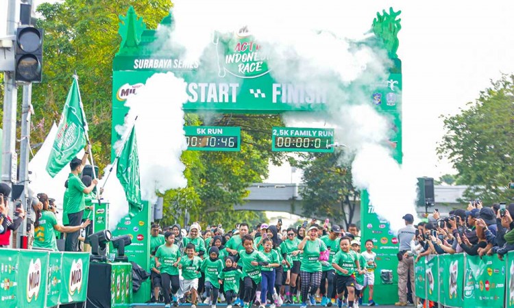 Ribuan Peserta Hijaukan Surabaya di Road to MILO ACTIV Indonesia Race 2025 Surabaya Series