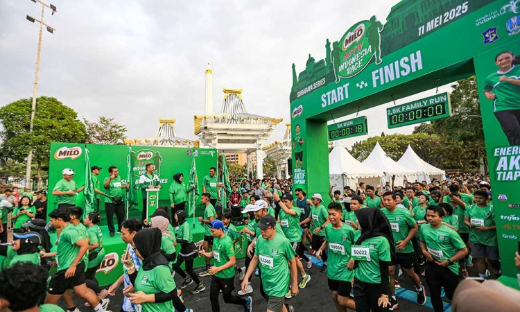 Ribuan Peserta Hijaukan Surabaya di Road to MILO ACTIV Indonesia Race 2025 Surabaya Series